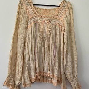 Lovely wildflower boho top
